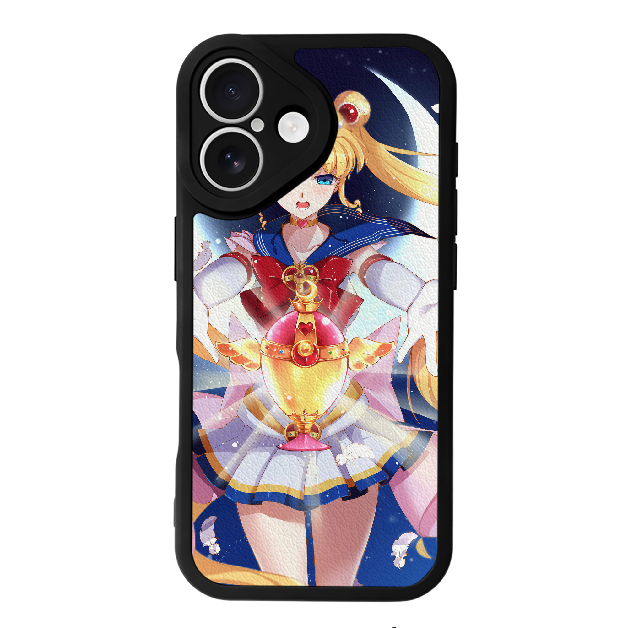 （画像用） 美少女戦士セーラームーン Sailor Moon 【iPhone 16シリーズ対応】シリコンスマホケース（レザー調） 材質：シリコン